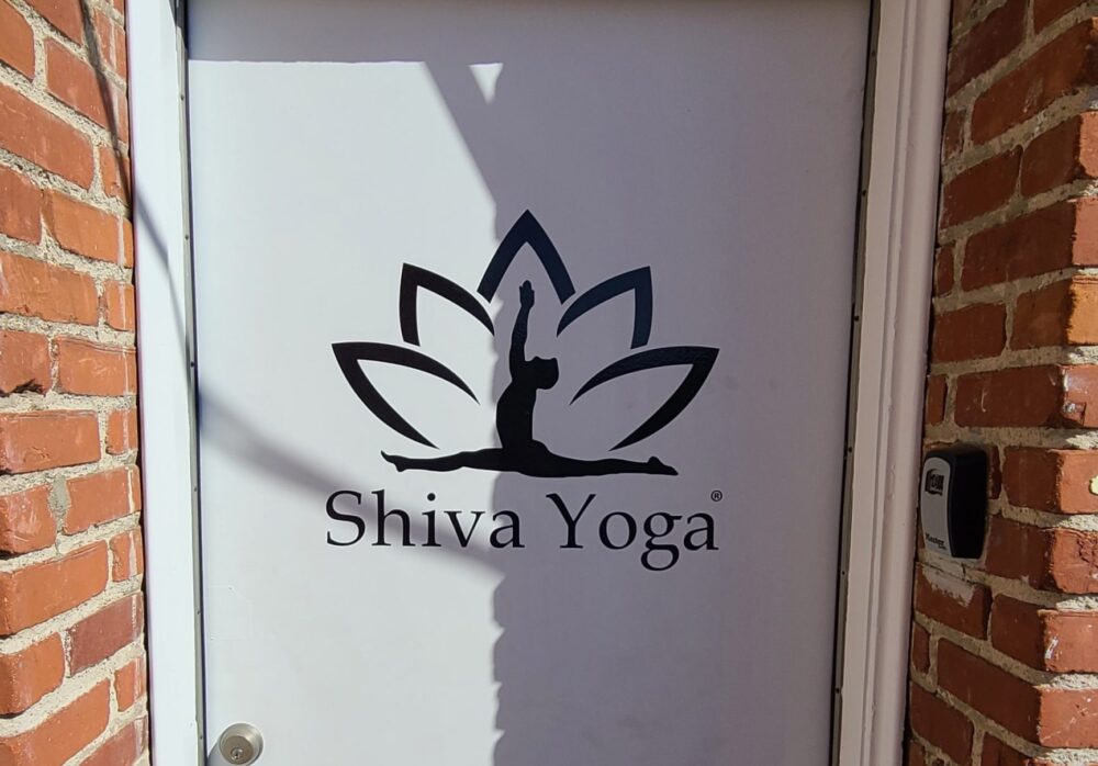 Door Vinyl Graphics for Shiva Yoga in West Hollywood