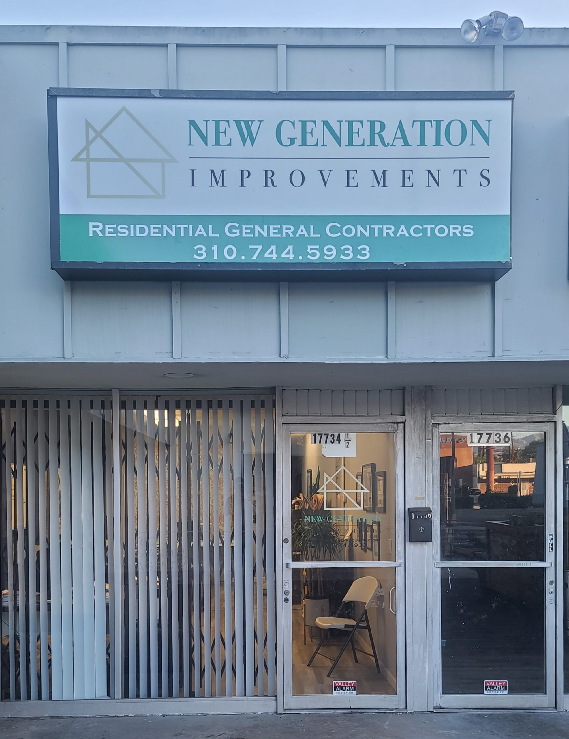 A storefront light box sign will definitely make your establishment stand out. Like this one we installed for New Generation Improvements' Reseda office.