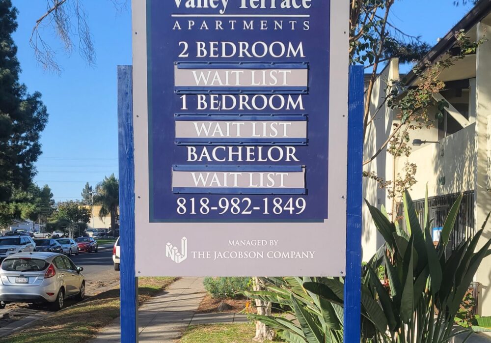 Post and Panel Sign Reinstallation for The Jacobson Company in North Hollywood