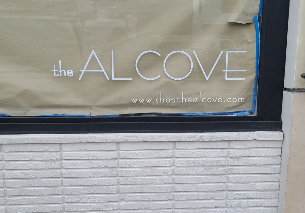 Storefront Window Graphics for The Alcove in Long Beach