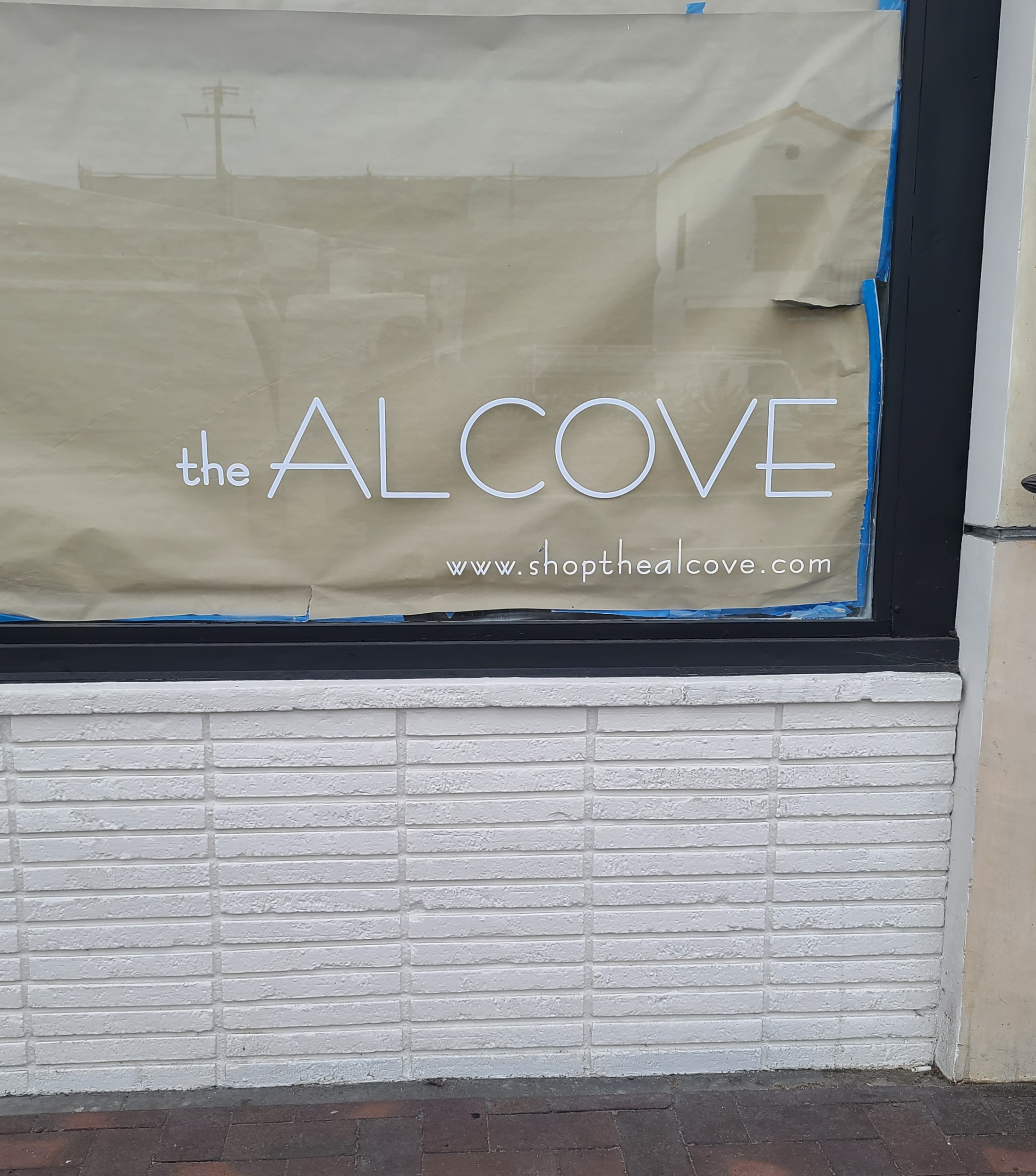 These are the storefront window graphics we fabricated and installed for The Alcove's new branch in Long Beach.