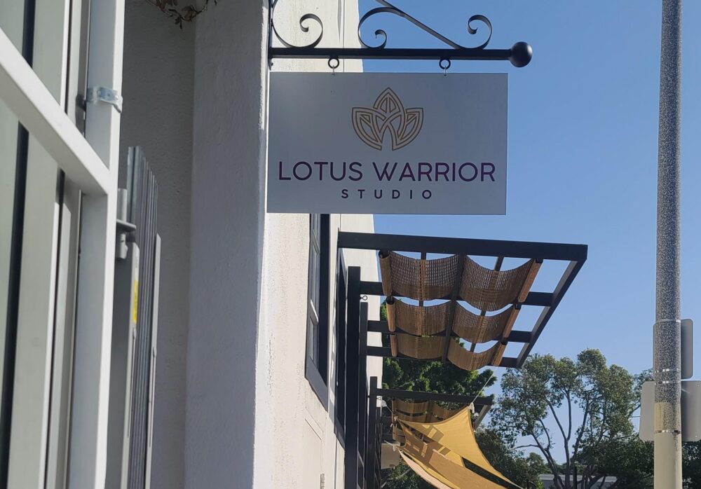 Blade Sign for Lotus Warrior in Los Angeles