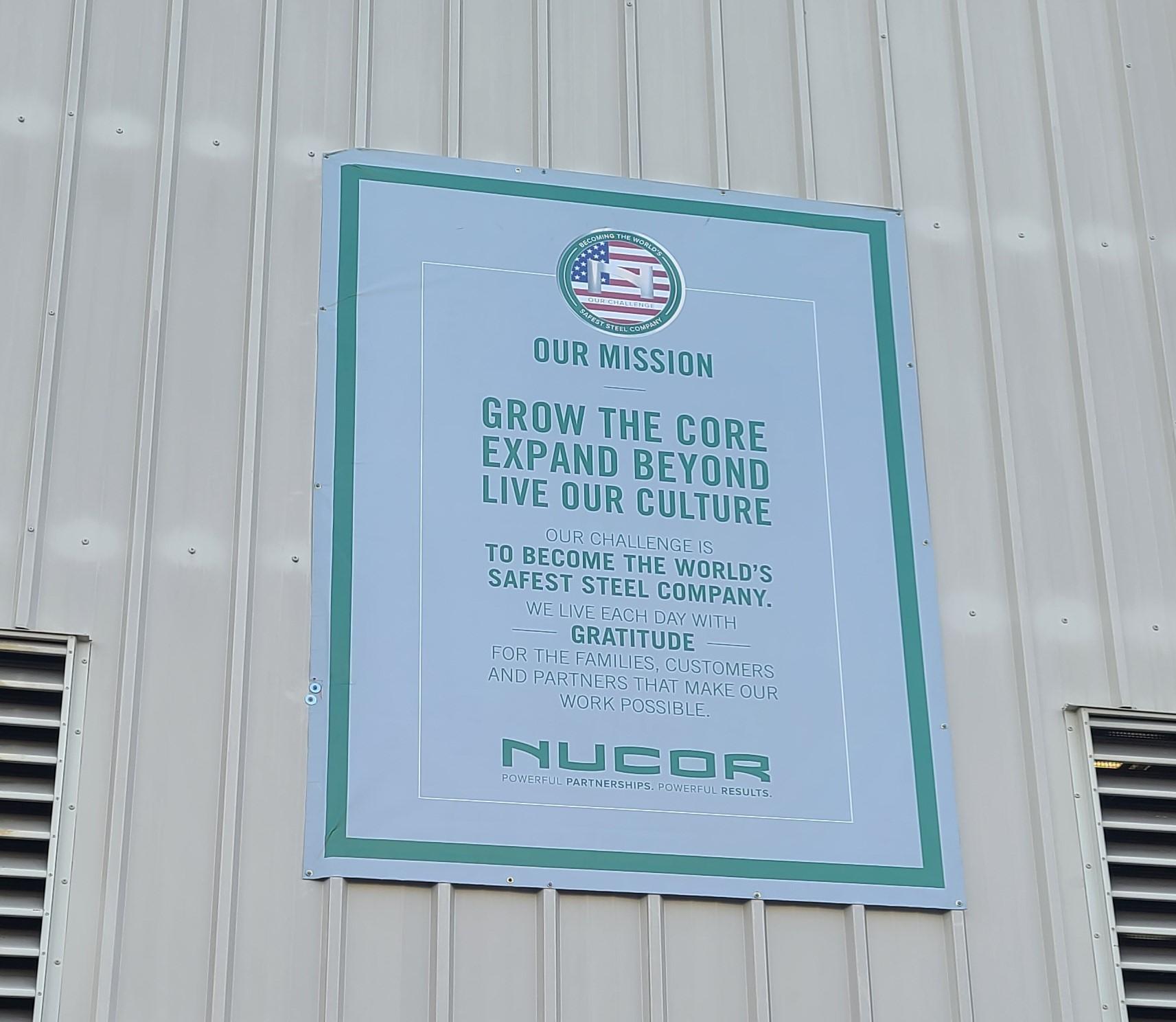 You are currently viewing Company Banners Encouraging Safety for  Hannibal Nucor in Vernon