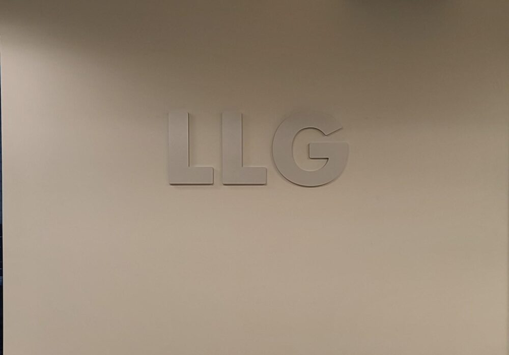 Law Firm Lobby Sign for Lefkowitz Law Group APC in Encino