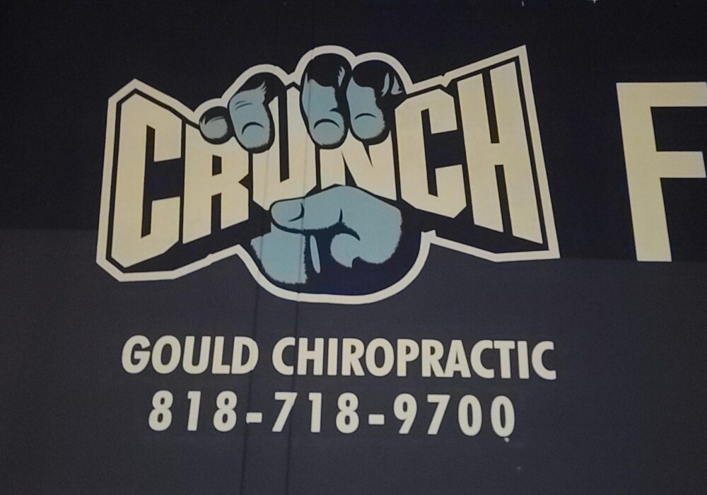 Hand Painted Sign for Crunch Fitness in Chatsworth