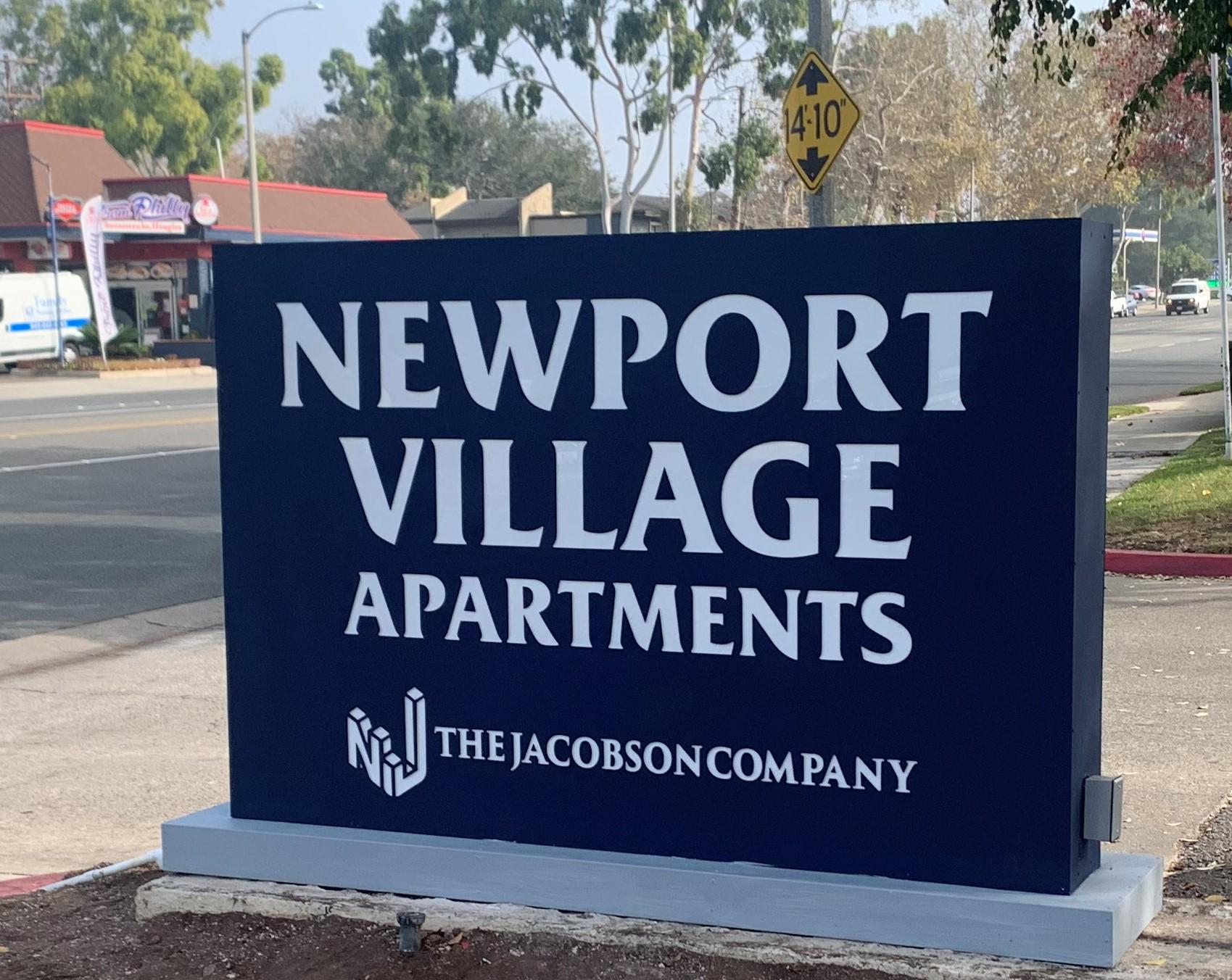 This is the real estate monument sign we fabricated for The Jacobson Company in Costa Mesa.
