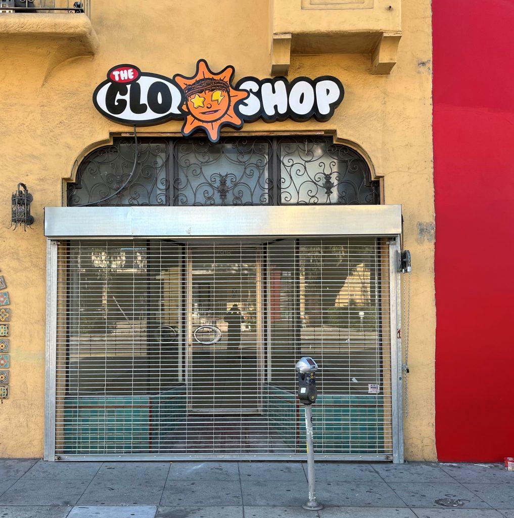 This contour cut light box storefront sign for The Glo Shop will definitely get eyes on their Melrose location and attract more customers.