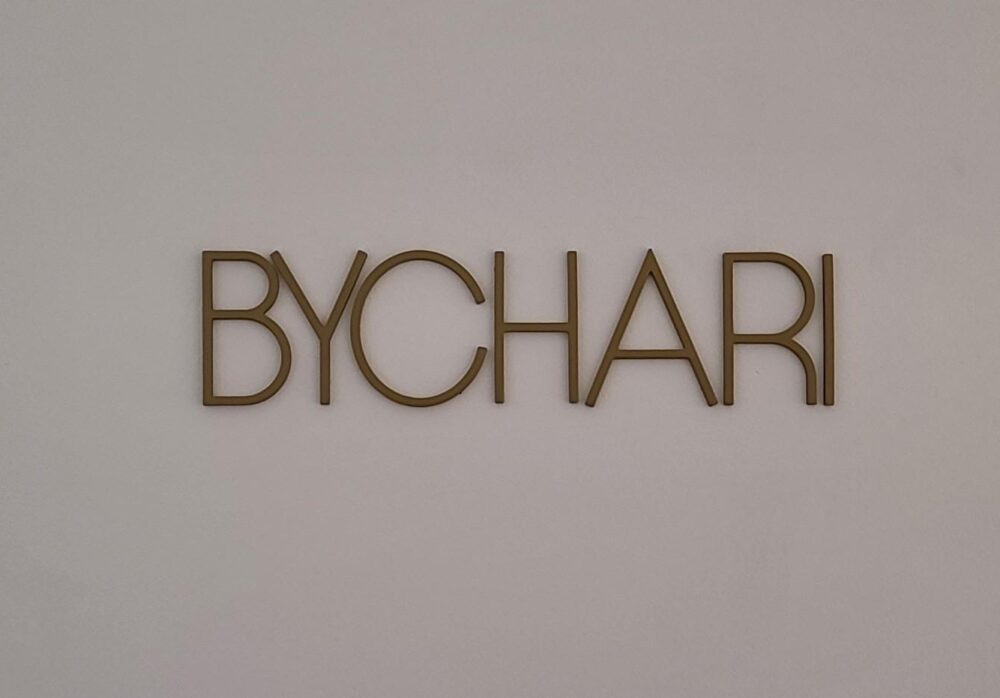 Boutique Lobby Sign for BYCHARI in Los Angeles