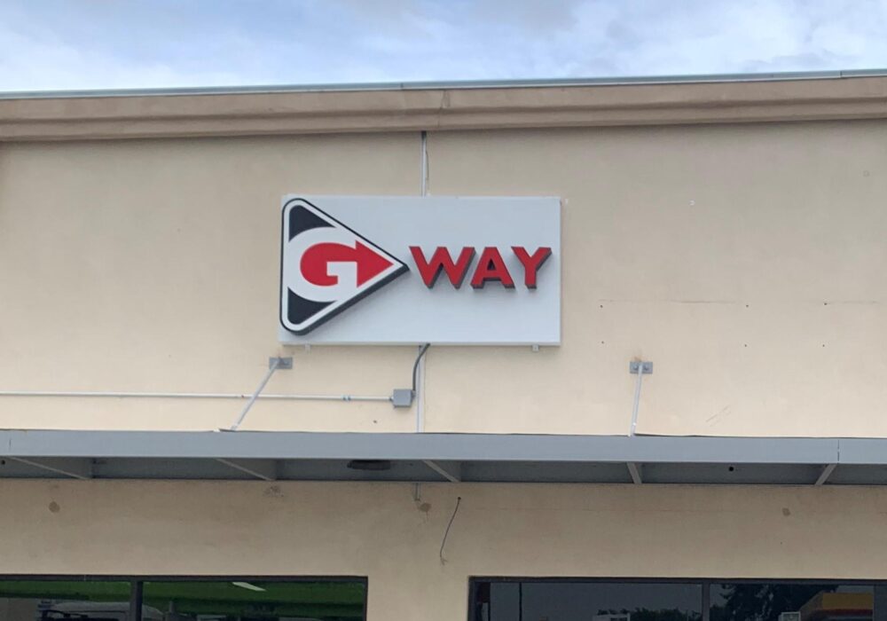 Frontlit Channel Letters for GWay Fitness in Lake Balboa