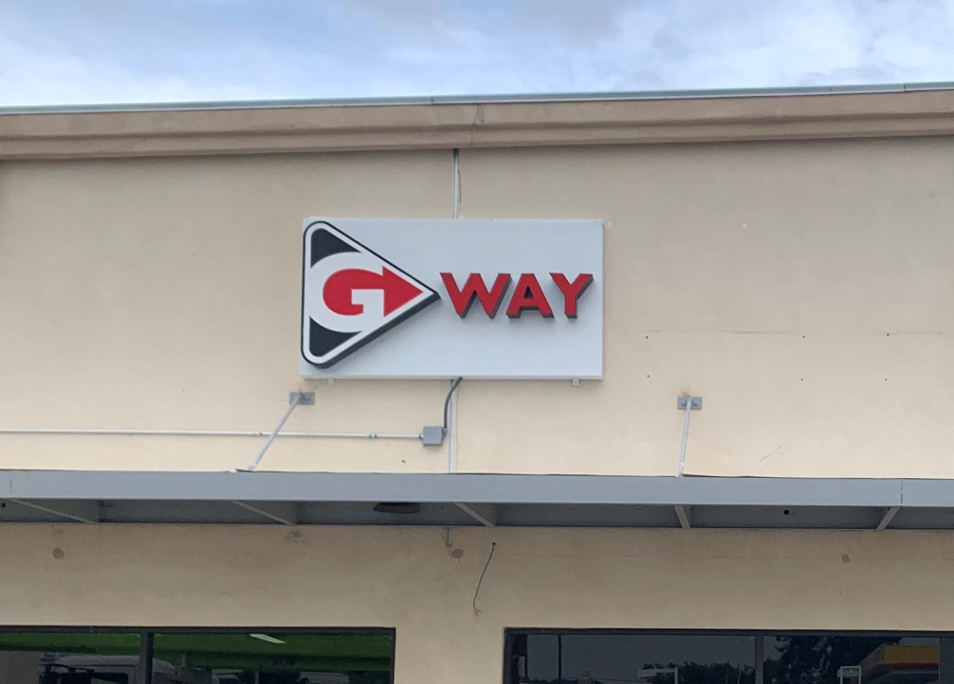 Our frontlit channel letters for G-Way Fitness' location in Lake Balboa. Los Angeles sign company serving San Fernando Valley, Tarzana, Pomona and all of Southern California. Premium Sign Solutions Specializing in Storefront Signs, Lobby Signs, Indoor Signs and Outdoor Signs for Businesses.