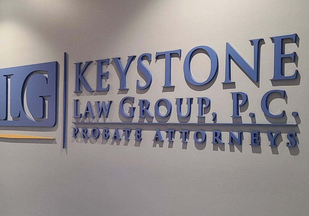 Acrylic Lobby Sign for Keystone Law Group in Los Angeles