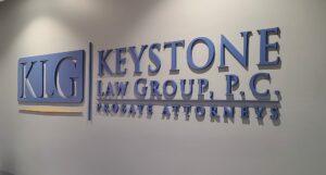 Read more about the article Acrylic Lobby Sign for Keystone Law Group in Los Angeles