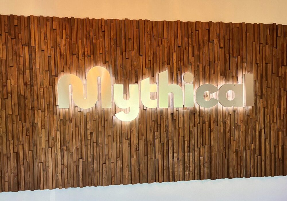 Backlit Channel Letters for Mythical Entertainment in Burbank