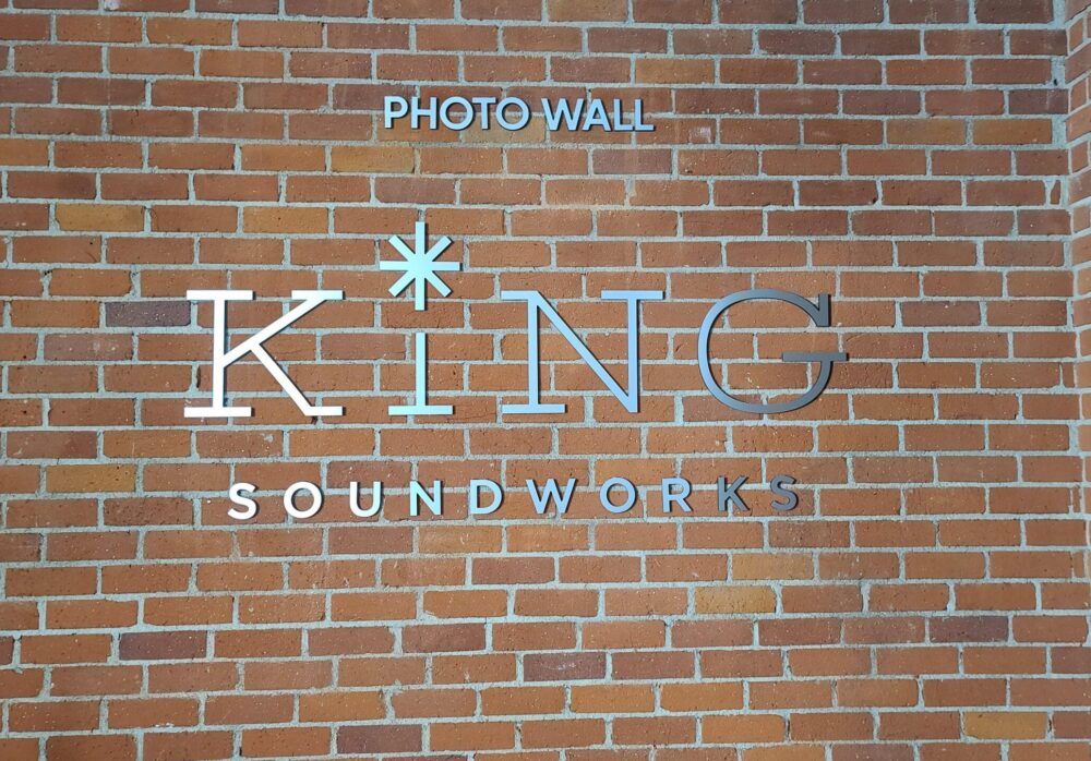 Acrylic Lobby Sign for King Soundworks in Burbank