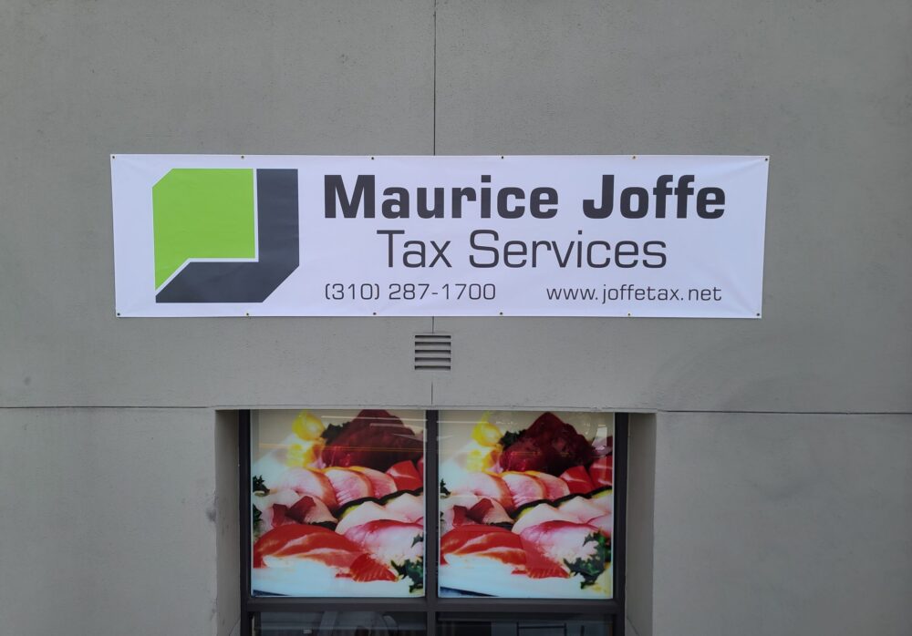Custom Banner for Maurice Joffe Tax Services in Los Angeles