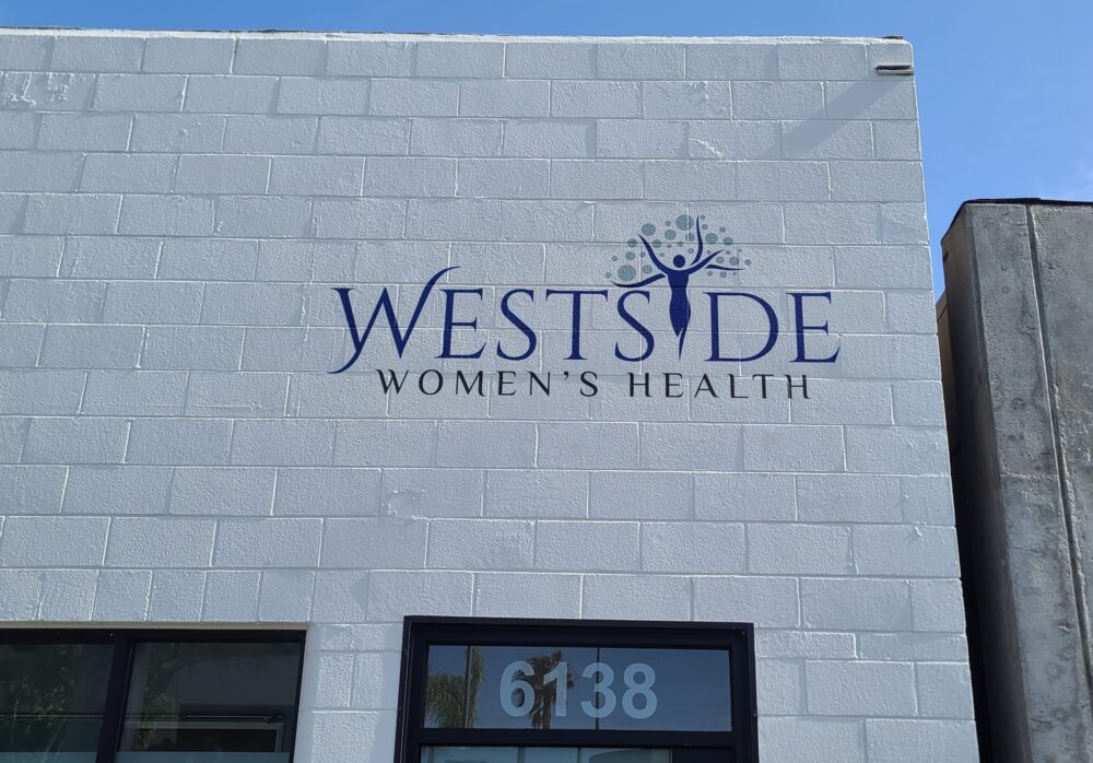 Hand Painted Sign for Westside Women’s Health in Culver City