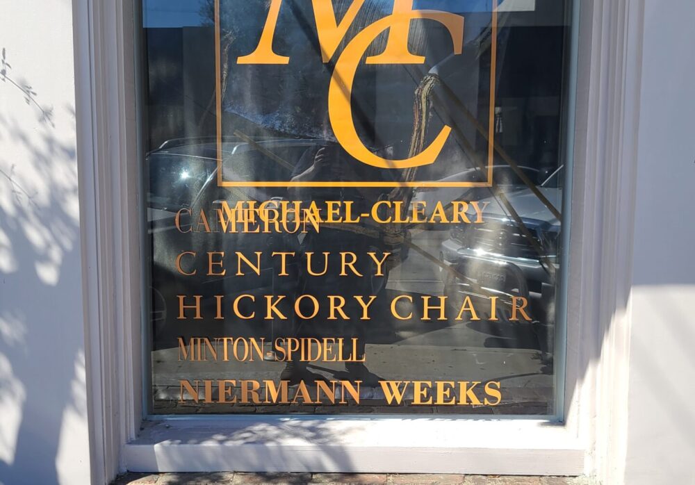 Coming Soon Announcement Window Graphics for Michael Cleary in West Hollywood