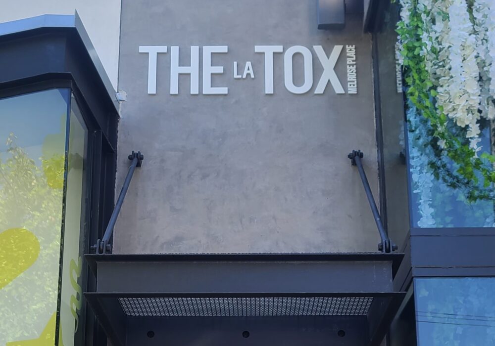 Acrylic Letter Building Signs for The Tox LA in Studio City