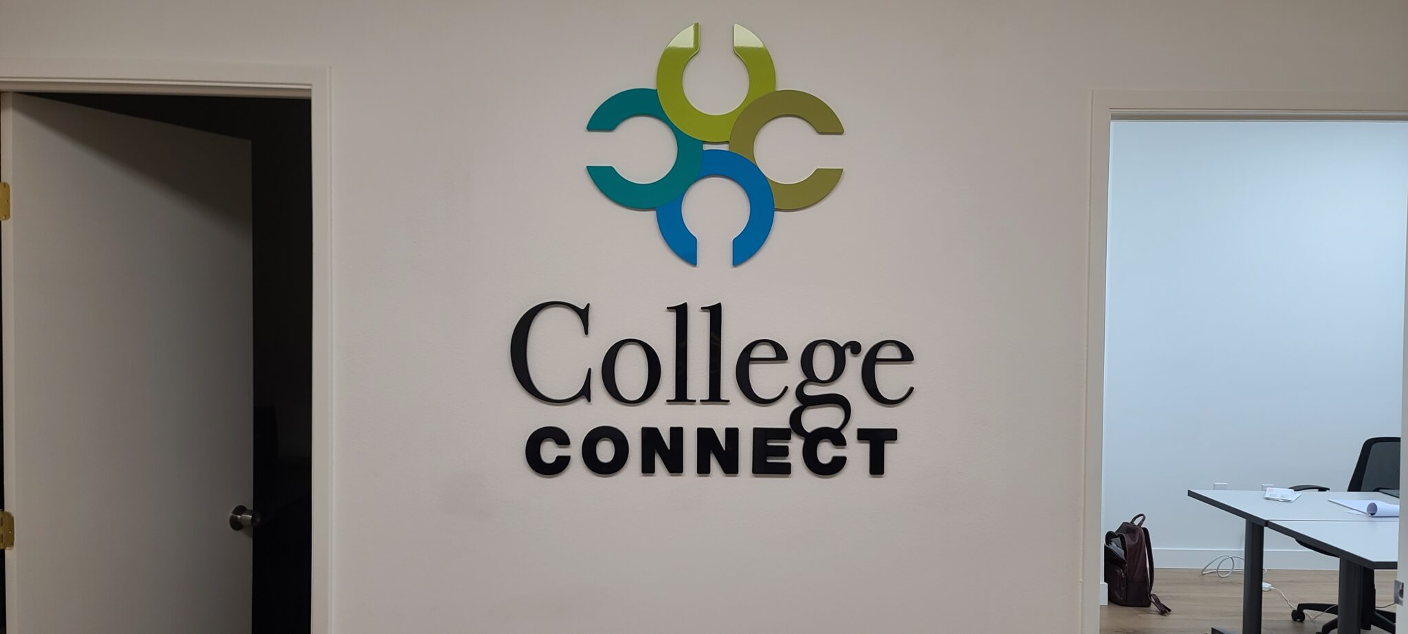 Acrylic Lobby Sign for College Connect in Thousand Oaks | Premium Solutions