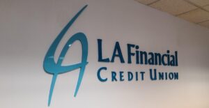 Read more about the article Dimensional Lobby Sign for LA Financial in Pasadena