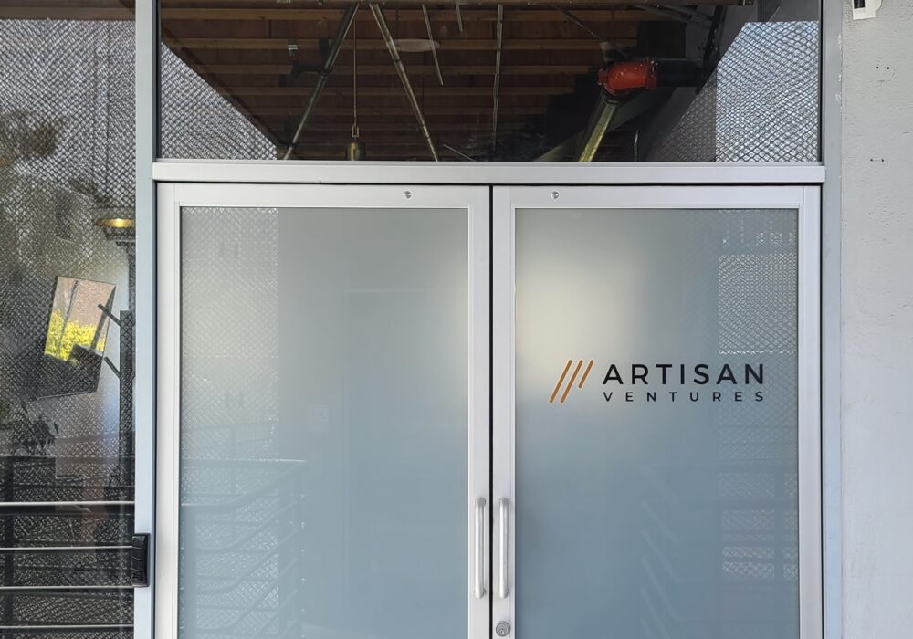 Window Graphics for Artisan Ventures in Santa Monica