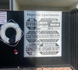 Read more about the article Swimming Pool Safety Sign for Imperial Apartments