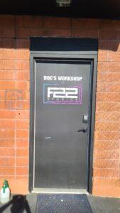 Read more about the article Vinyl letters for signs make an impression on F22 Studios door signage