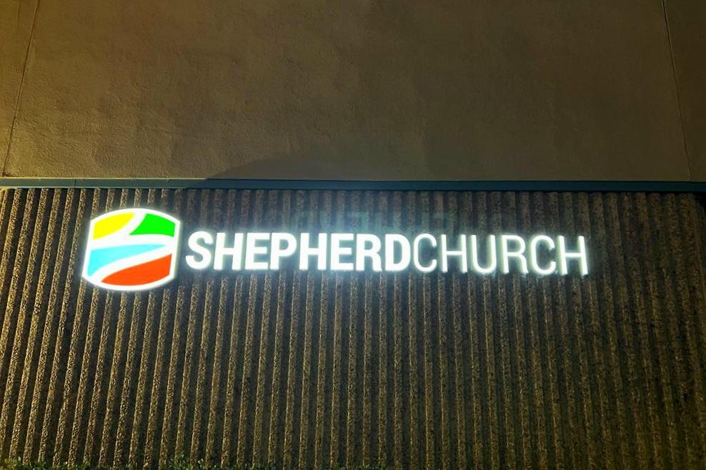 Shepherd Churchs Bold Channel Letter Sign