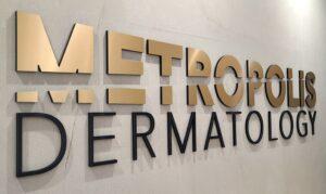 Front_Desk_Sign_Metropolis Dermatology_Los Angeles_PremiumSignSolutions