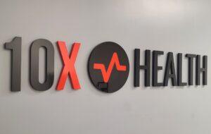 10x Health System Lobby Sign Los Angeles