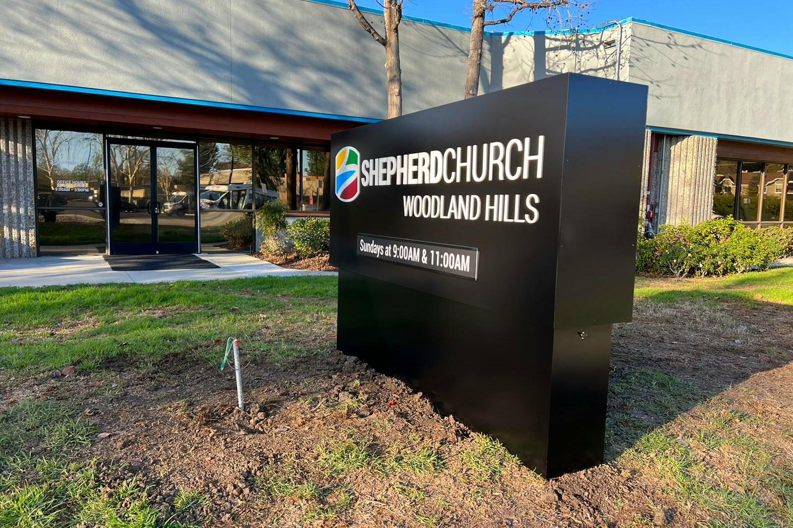 Monument sign 1 for Shepherd Church