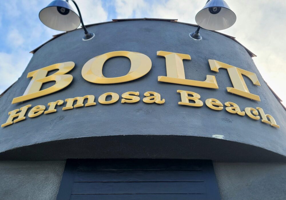 Dimensional Unlit Sign for Bolt Hermosa Beach
