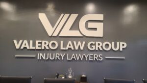 Conference Room Sign with Valero Law Group Logo
