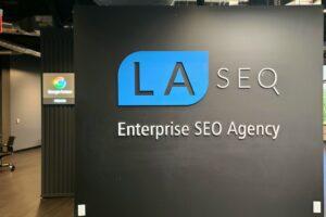 Reception Lobby Sign for LA SEO Westlake Village 