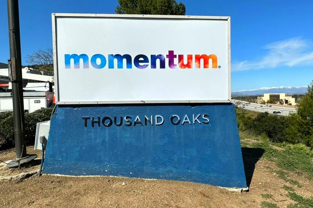 Momentum's new monument sign in Thousand Oaks