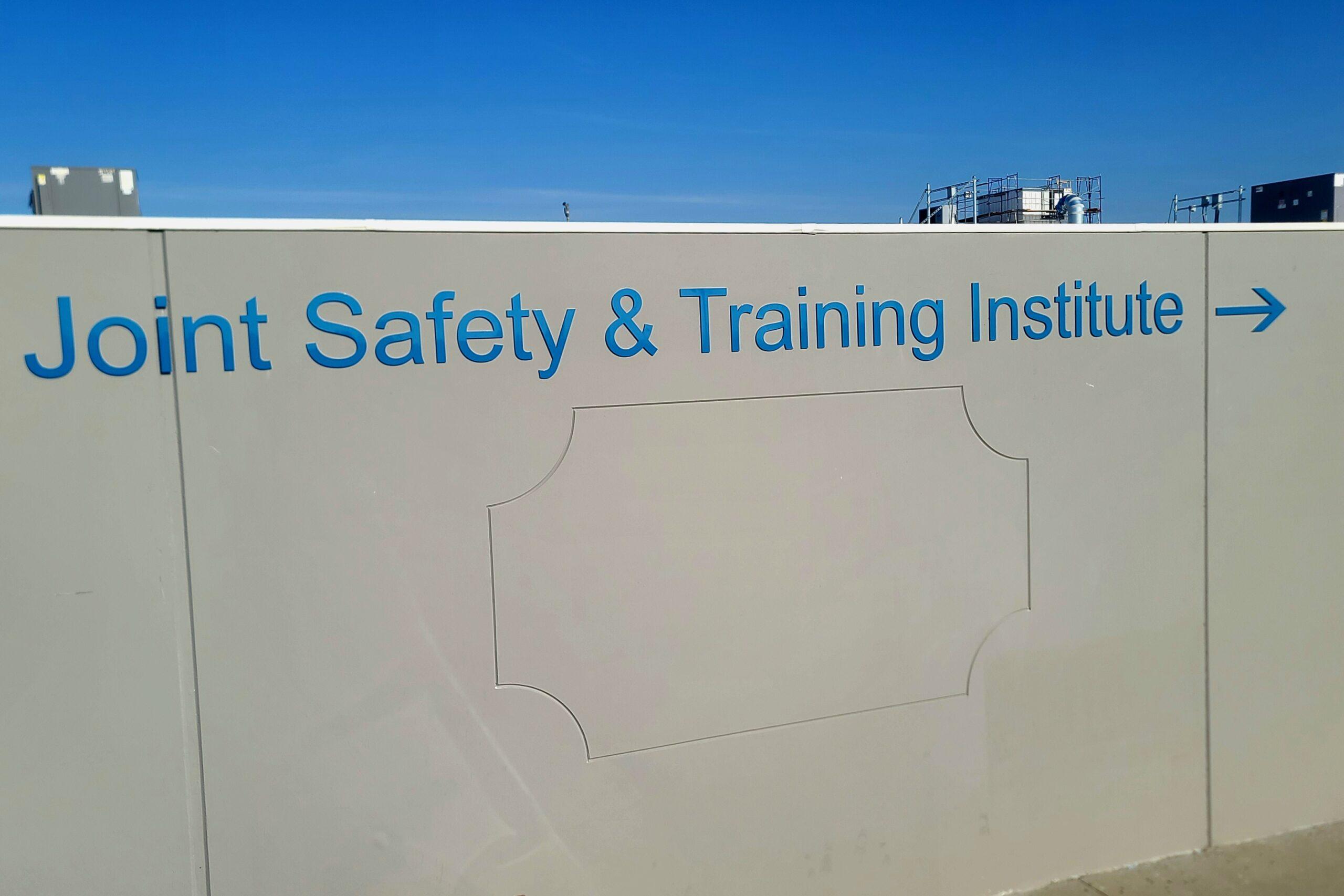 You are currently viewing Joint Safety & Training Institute Dimensional Lettering Sign and Sign Panel | San Fernando