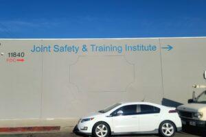 Dimensional Lettering outside Joint Safety & Training Institute