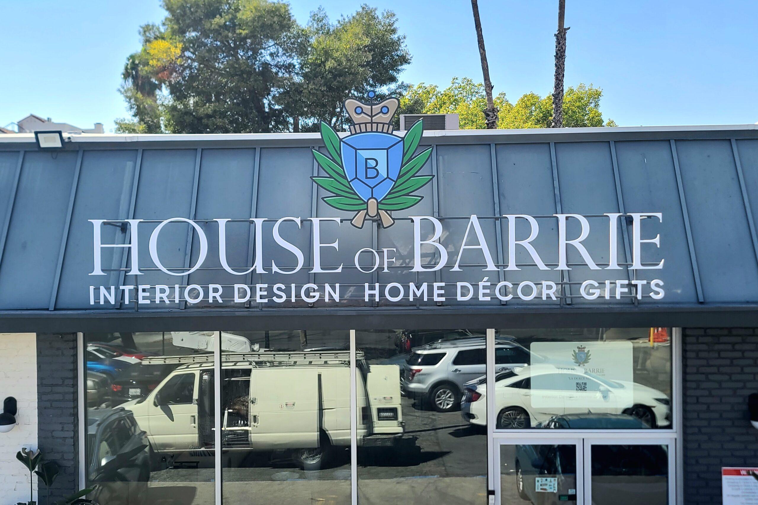 House of Barrie's New Outdoor Signs