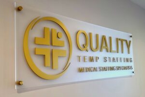 Read more about the article Quality Temp Staffing Lobby Sign Granada Hills