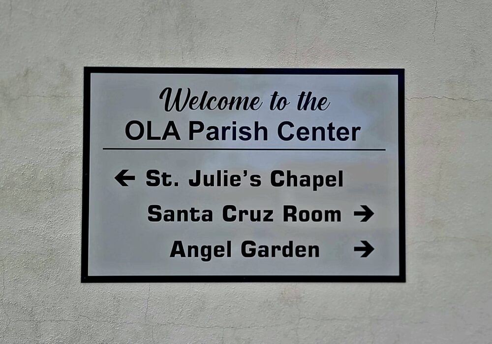 Our Lady of Assumption Metal Plaques Sign Ventura