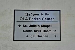 Read more about the article Our Lady of Assumption Metal Plaques Sign Ventura