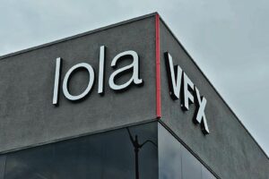 Striking channel letters sign showcasing Lola VFX
