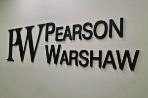 Read more about the article Lobby Sign for Pearson Warshaw Sherman Oaks