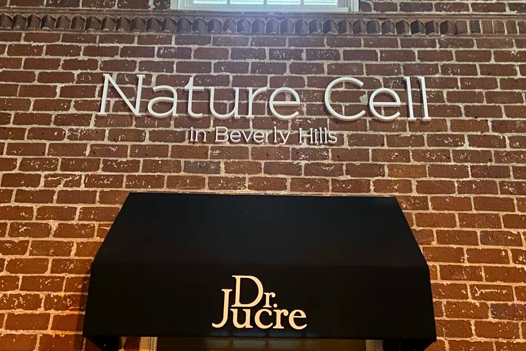 Impeccable outdoor sign marks Nature's Cell entrance