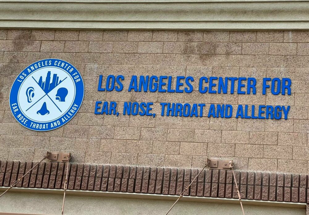 Outdoor Sign for Total Testing LA Center E.N.T. Palmdale