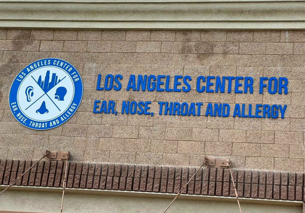 Outdoor Sign for Total Testing LA Center E.N.T. Palmdale