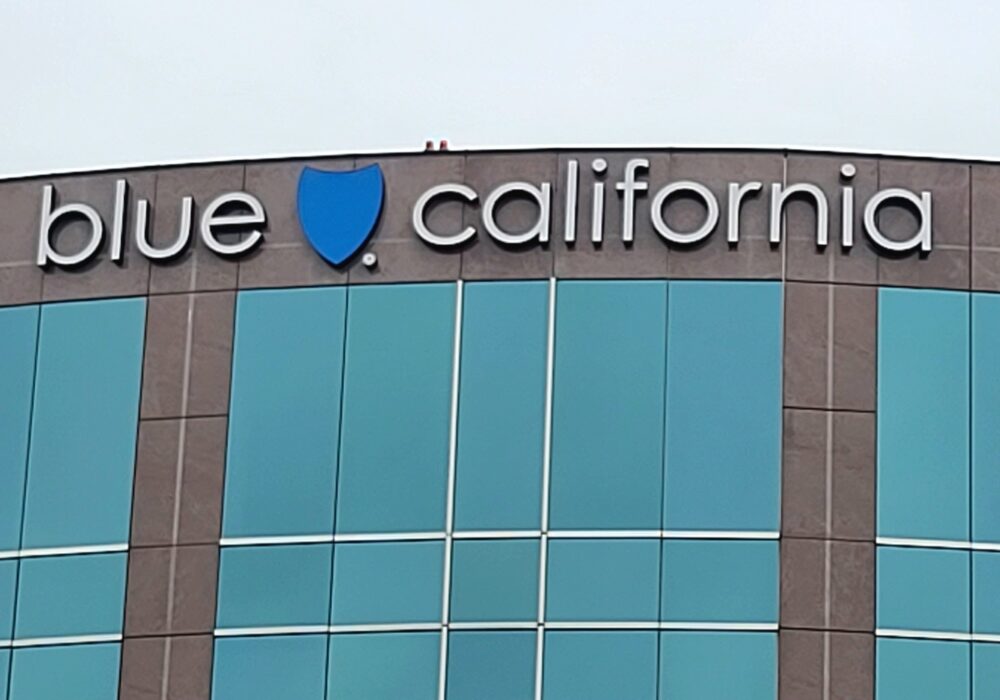 Blue California Wall Sign and Monument Long Beach