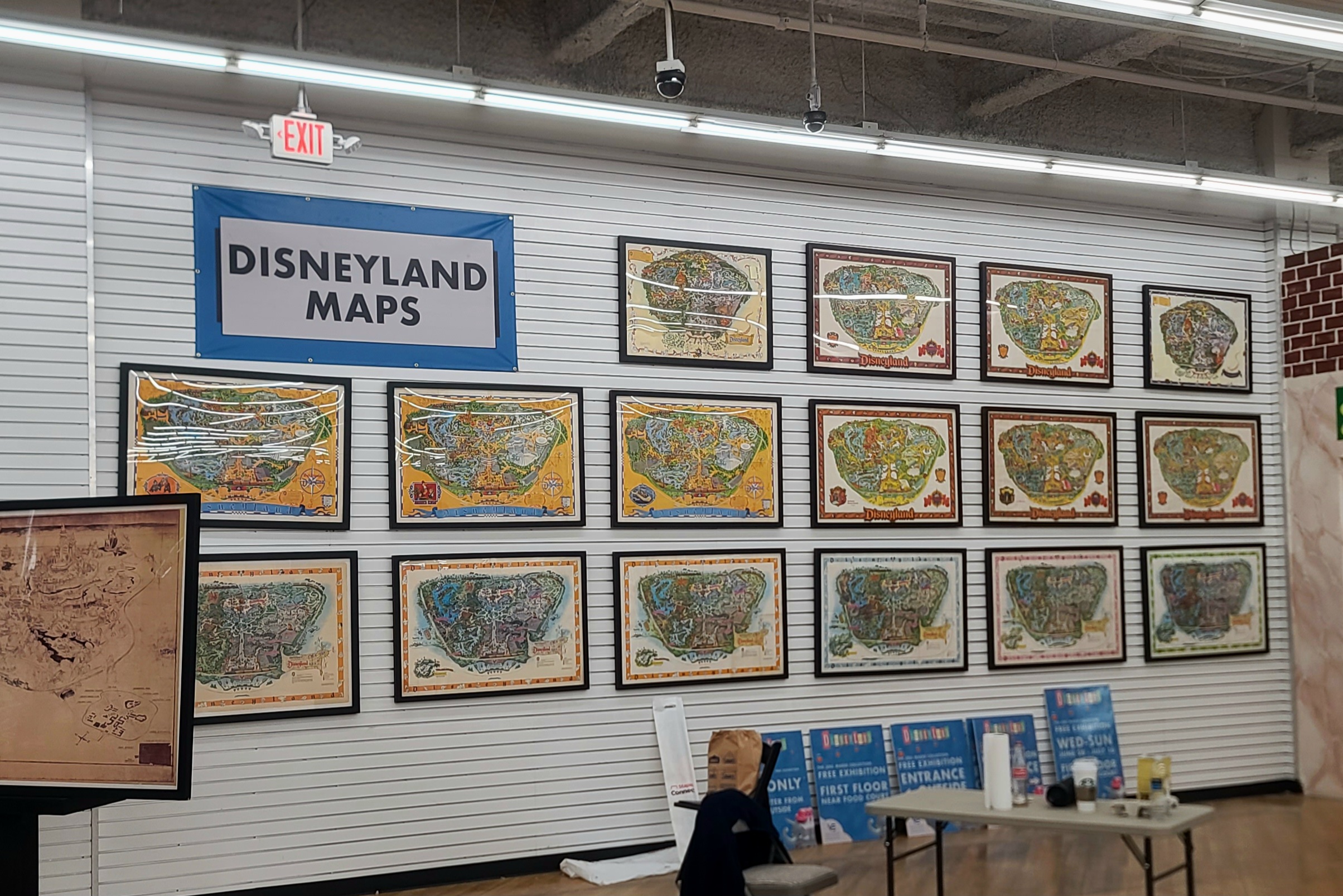 Nostalgic Disney maps showcased on full-color matt vinyl