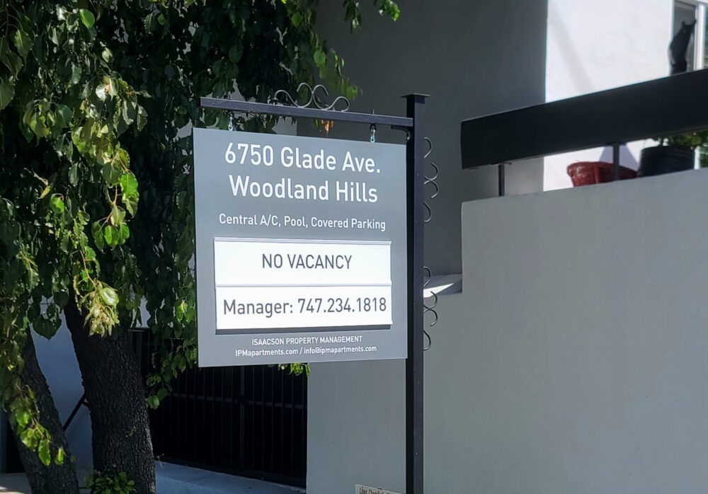 IPM Apartment Signs LA, Tarzana, Woodland, Van Nuys, Studio