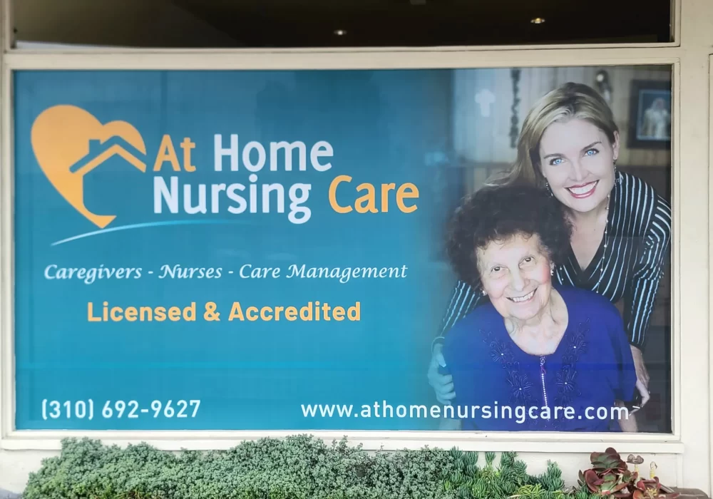 At Home Nursing Window Graphics Culver City